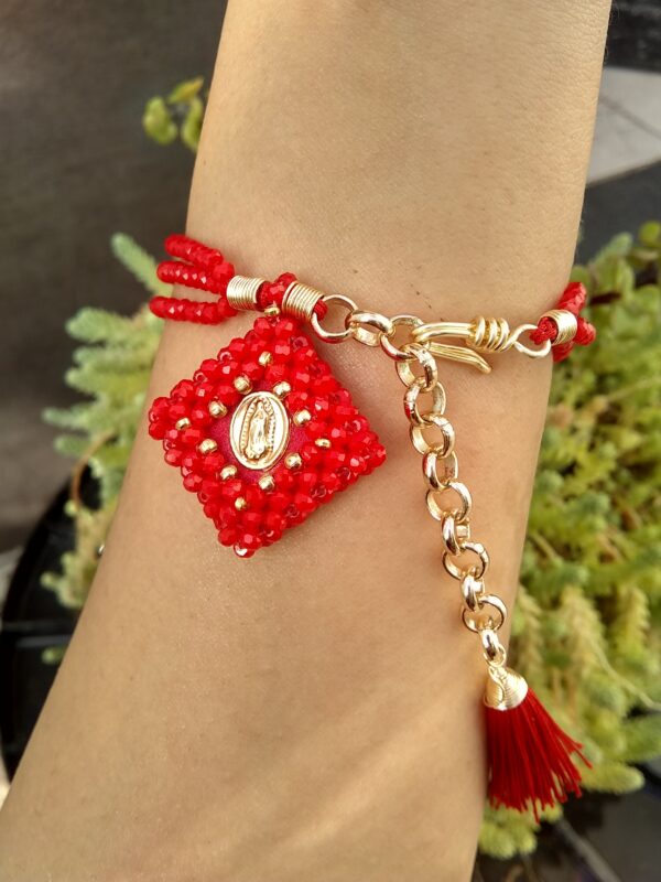 Pulsera Escapulario Fin de Semana Bordado