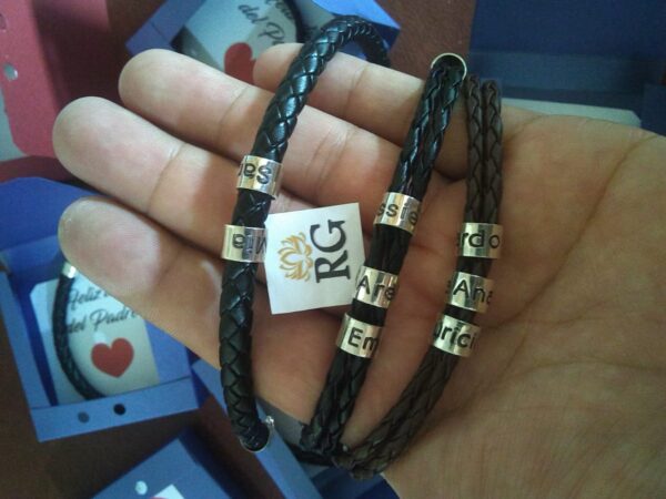 plata, aros grabados
