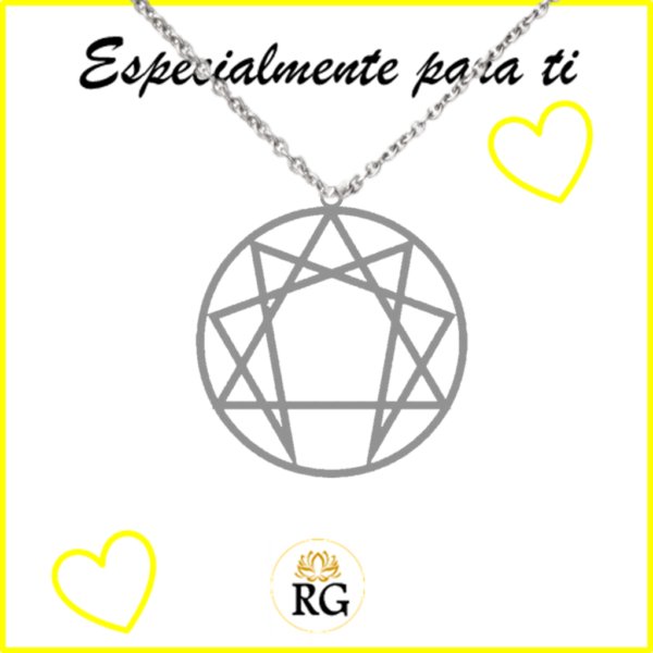 collar de eneagrama - vector