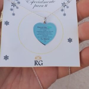 corazon con grabado personalizado