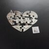 Collar de Corazon Rompecabezas en Plata Ley - Imagen 3