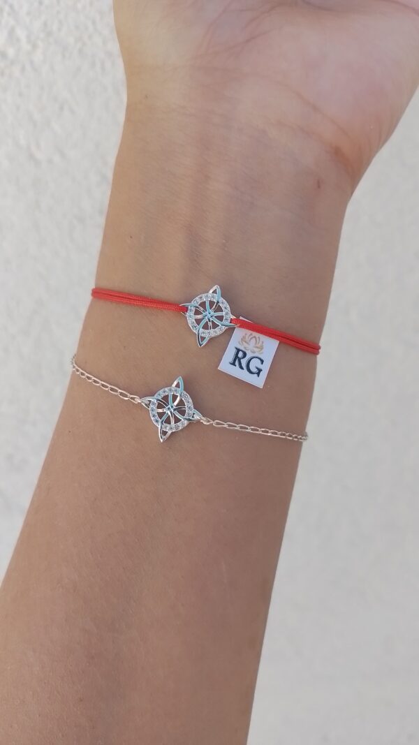 Pulsera Nudo de Bruja con Zirconias