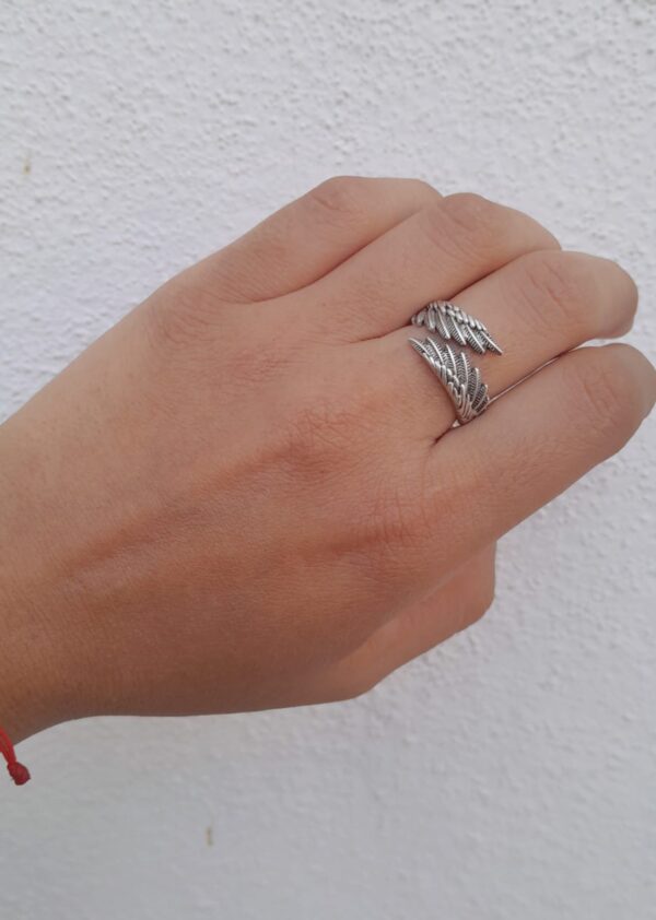 Anillo  Alas de Ángel en Plata Ley - Imagen 2