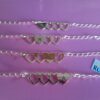 Juego de Pulseras en Corazones  con Inicial para Amigas/Familia en Plata ley - Imagen 3