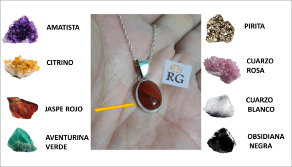 Collar en Cuarzo o Piedra Natural con Plata .925 - Imagen 2