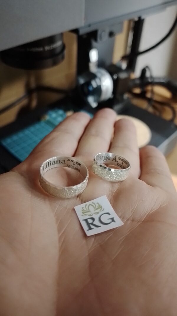 Argollas de Matrimonio en plata .925